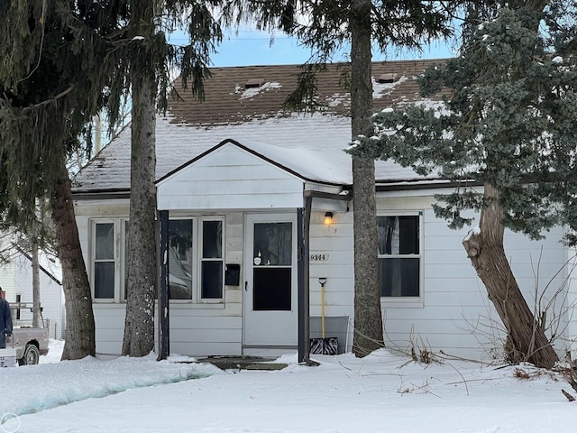 view of front of home