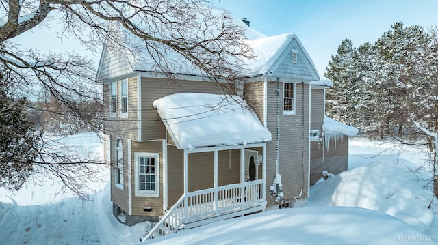 view of front of home