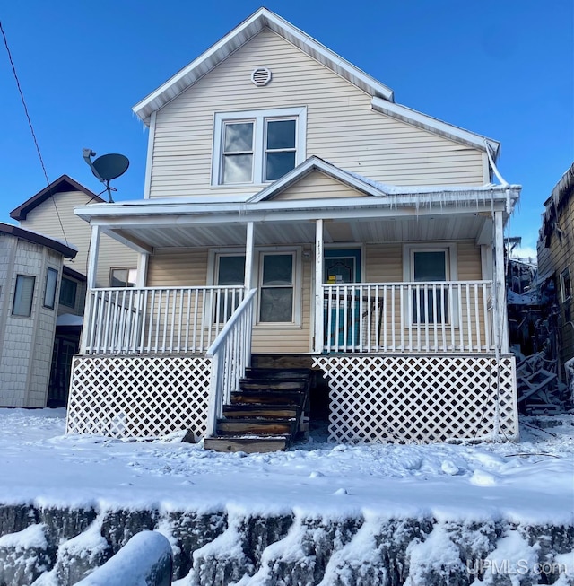 view of front of house featuring a porch