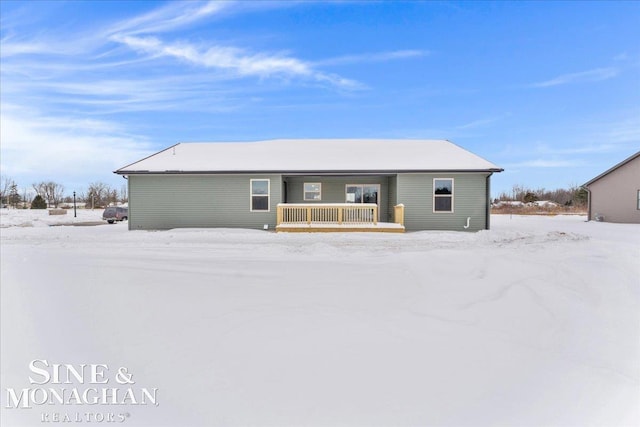 exterior space with covered porch