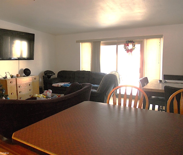 view of dining area