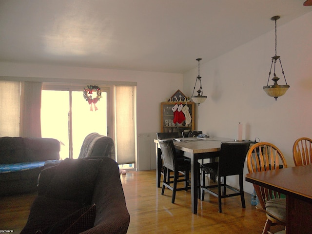 dining room featuring light wood-type flooring