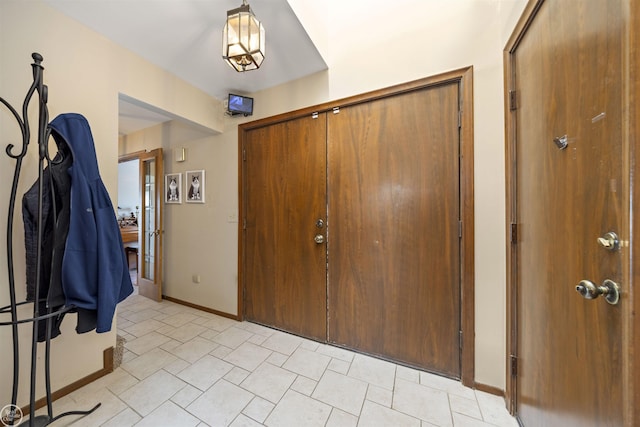 entrance foyer with baseboards