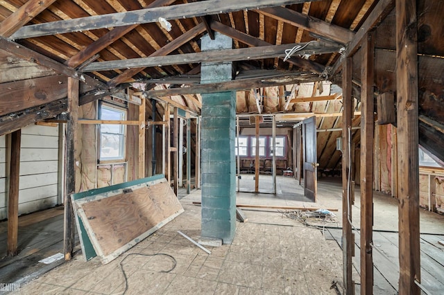 attic with a healthy amount of sunlight