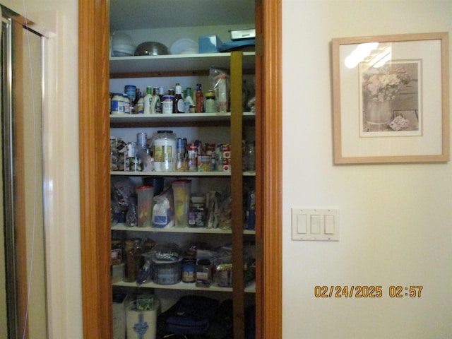 view of pantry