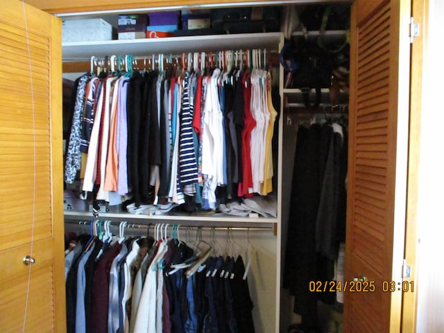 view of closet