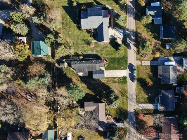 aerial view featuring a residential view