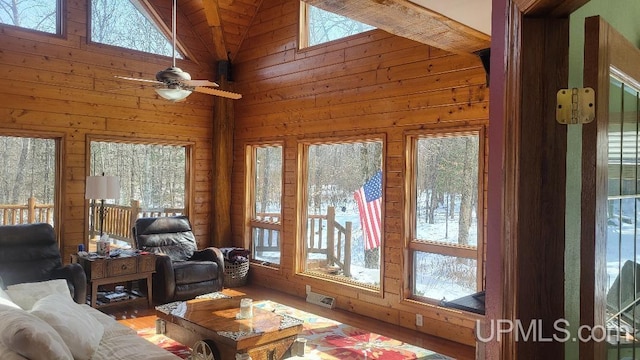 view of sunroom / solarium