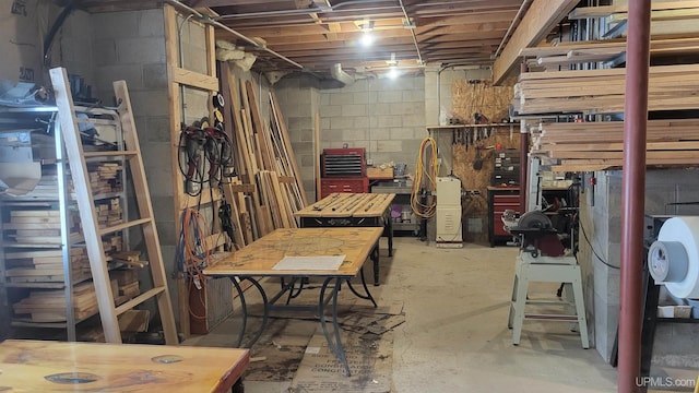 view of storage room