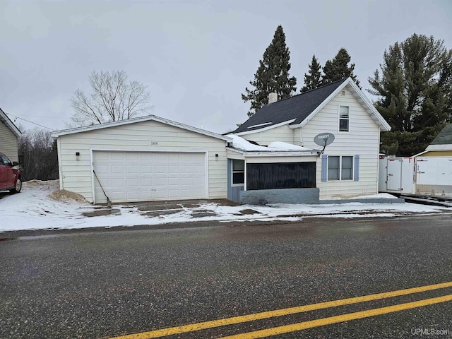 traditional home with an attached garage