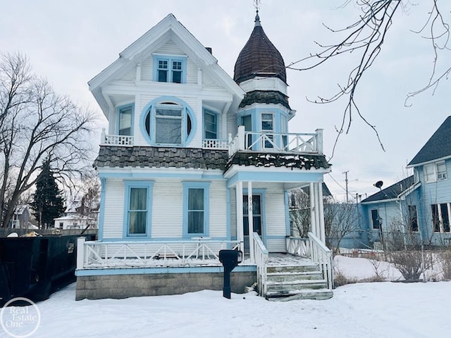 view of victorian home