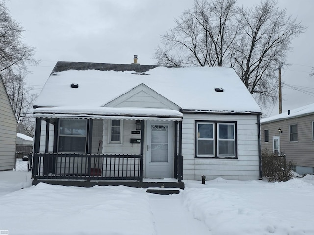 view of bungalow