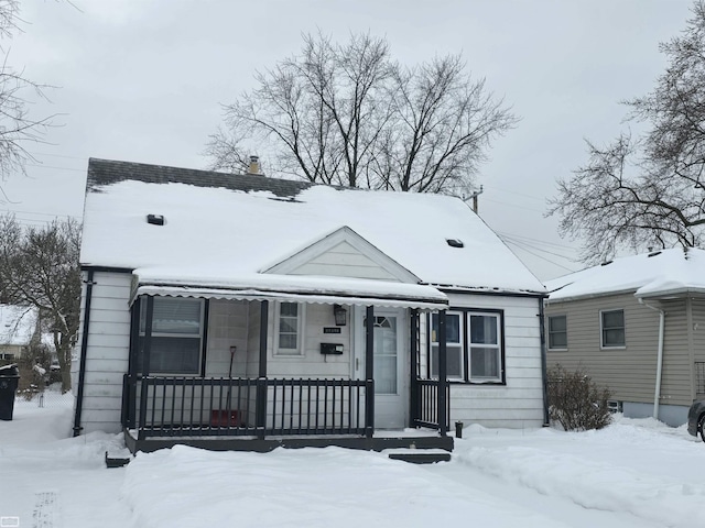 view of bungalow