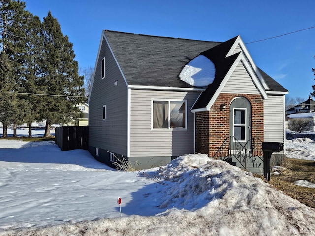 view of front of property with brick siding