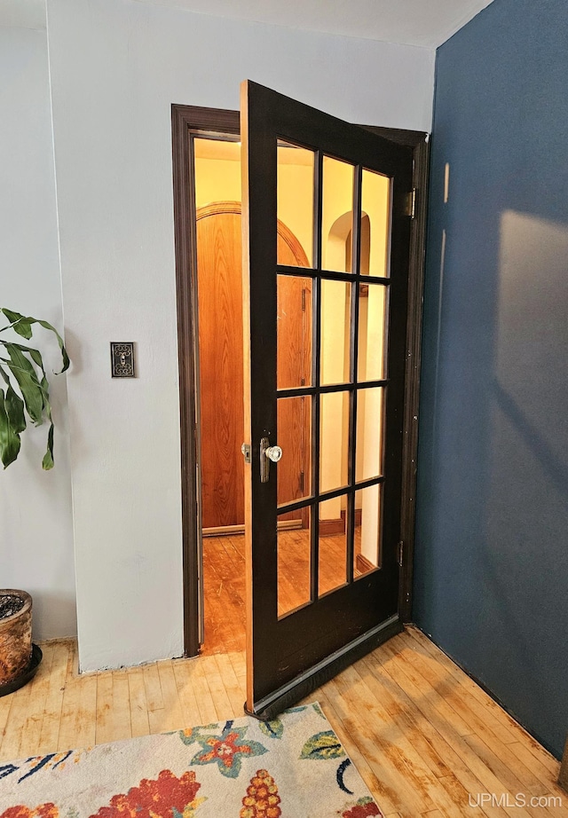 interior space featuring hardwood / wood-style flooring