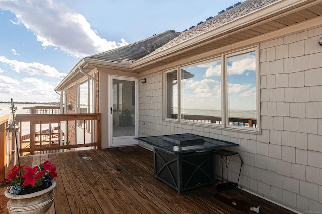 view of wooden terrace