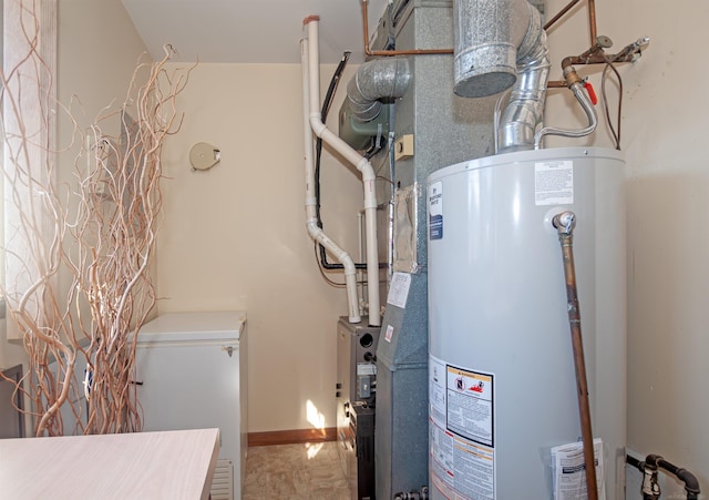 utilities featuring water heater