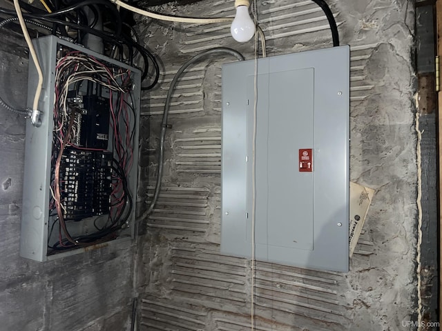 utility room with electric panel