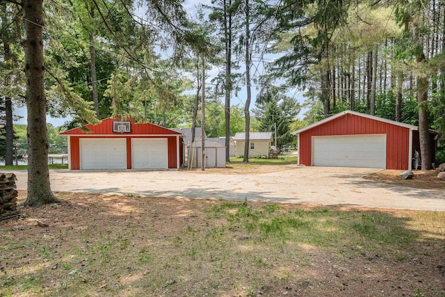 7836 W Perch Lake Dr, Lake, MI 48632 - view of detached garage