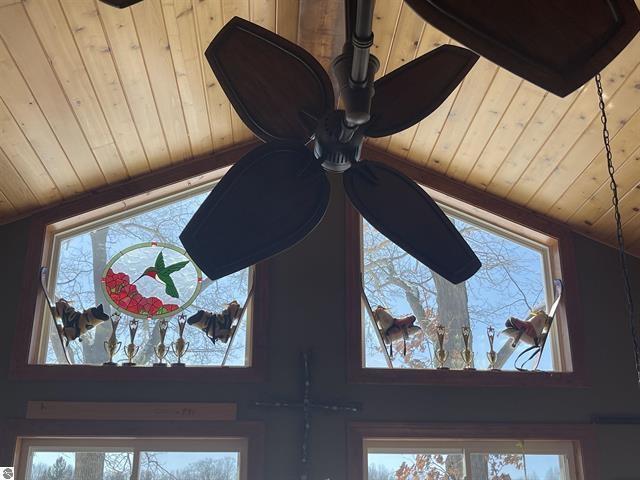 room details with wood ceiling