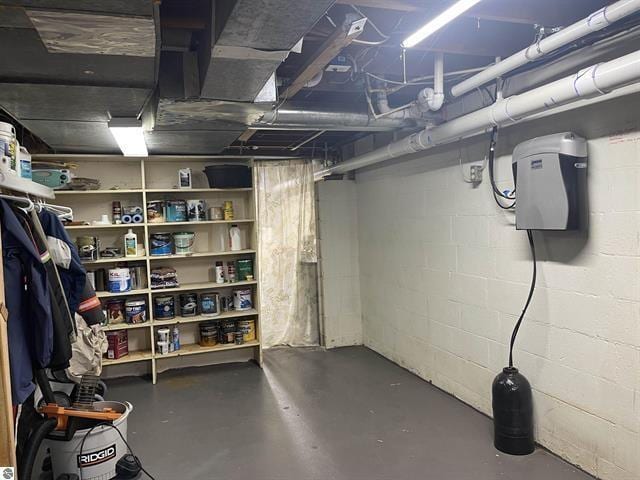 7836 W Perch Lake Dr, Lake, MI 48632 - view of unfinished basement