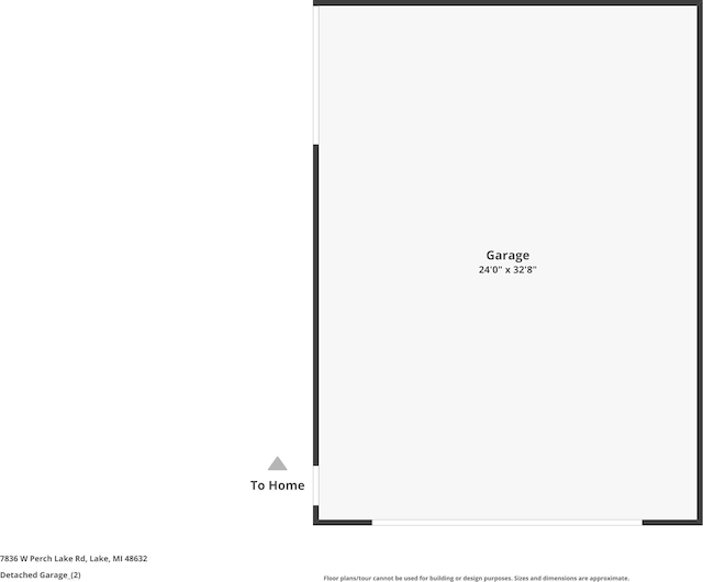 7836 W Perch Lake Dr, Lake, MI 48632 - property floor plan