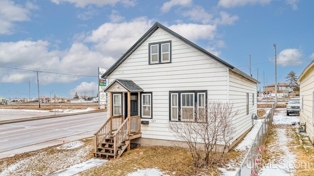 view of bungalow-style home