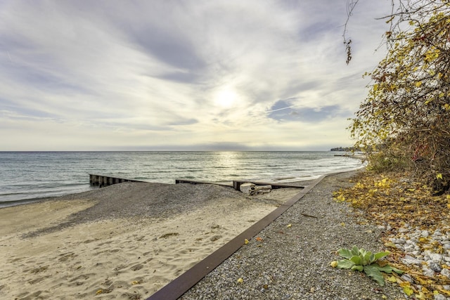 water view featuring a view of the beach