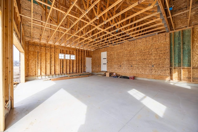 miscellaneous room with a garage