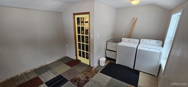 laundry area featuring laundry area and separate washer and dryer