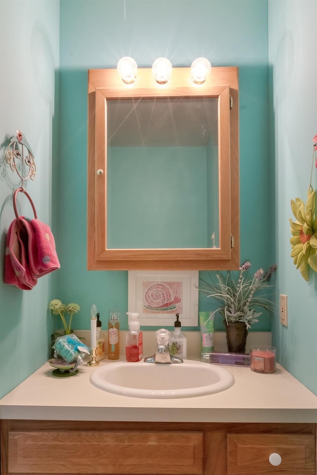 bathroom featuring vanity