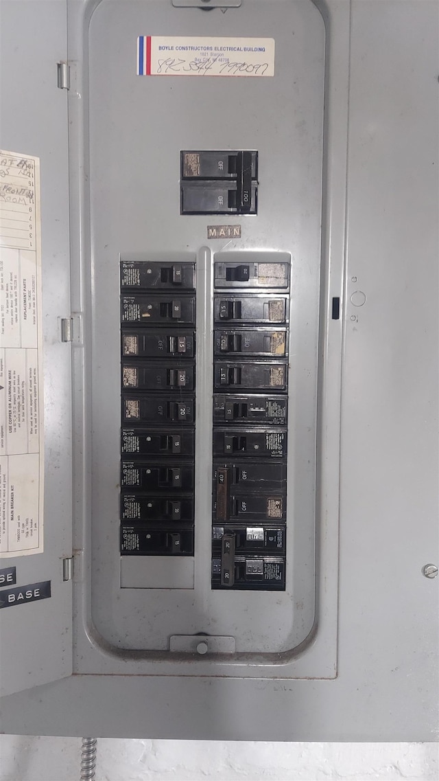 utility room with electric panel