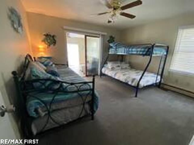 bedroom featuring a ceiling fan