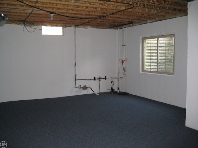 view of basement