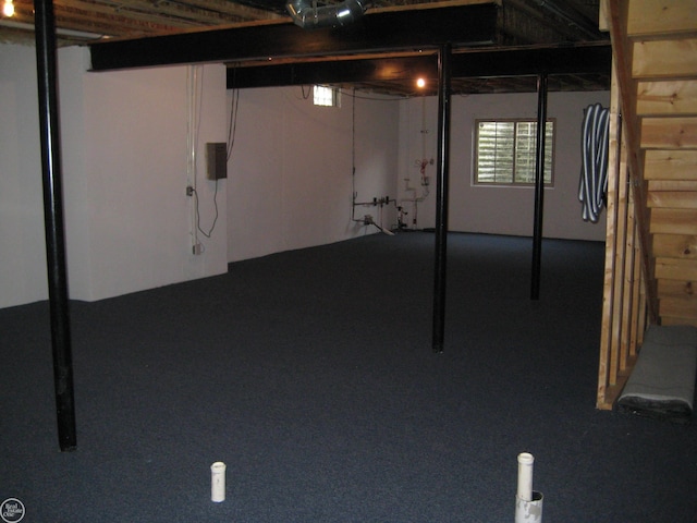 view of basement