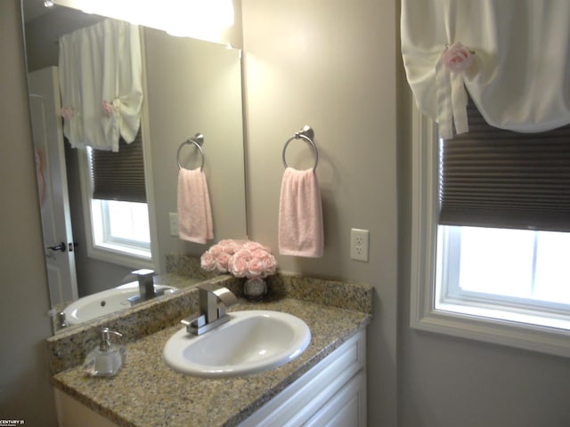 bathroom with vanity