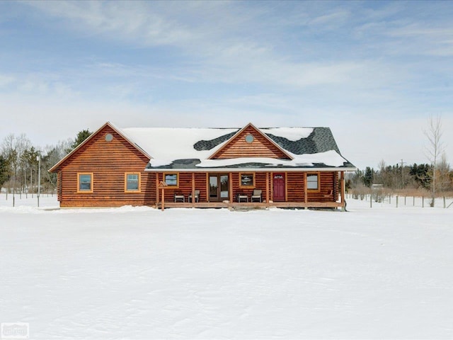 view of front facade with a porch