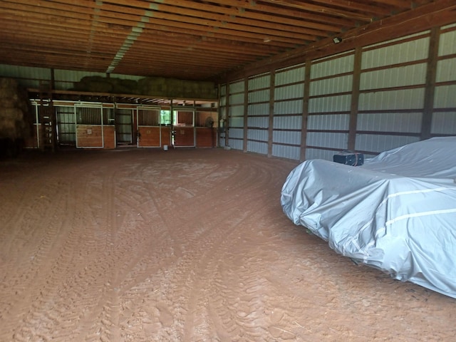 view of horse barn