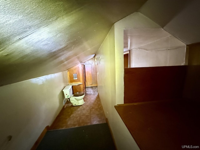 bonus room featuring lofted ceiling