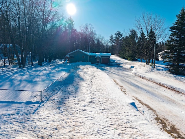 exterior space featuring driveway