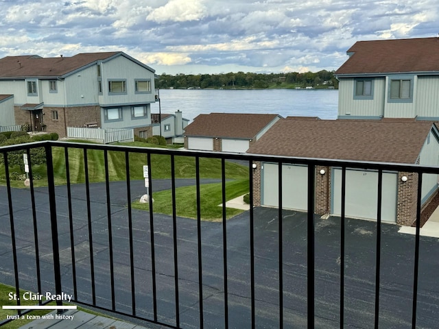 water view featuring a residential view