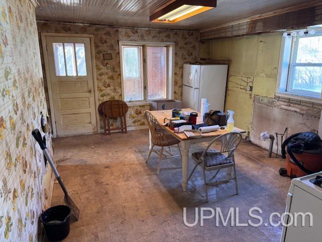 view of dining area