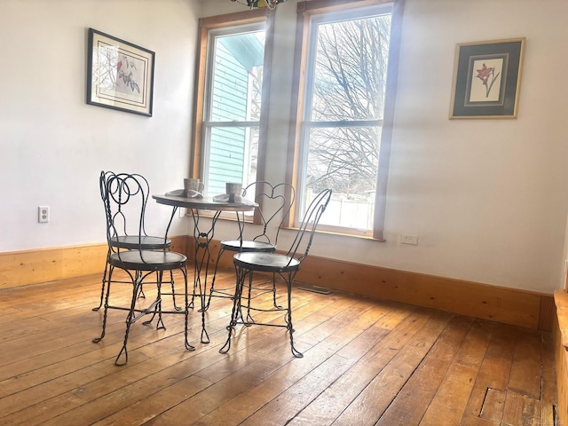 dining room featuring hardwood / wood-style floors