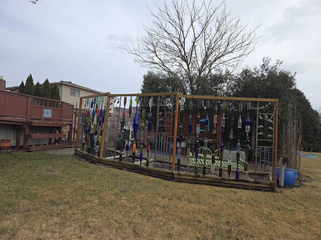 community playground with a yard