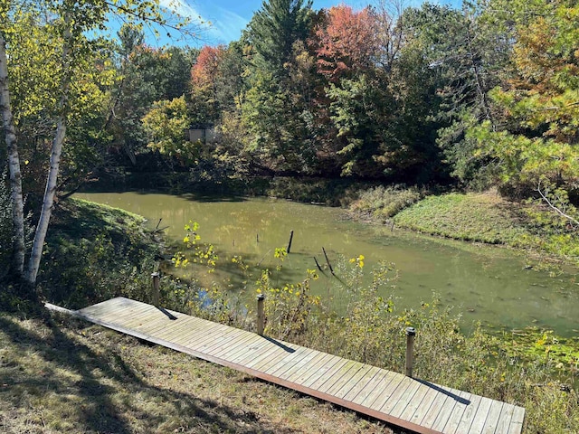 view of yard featuring a water view