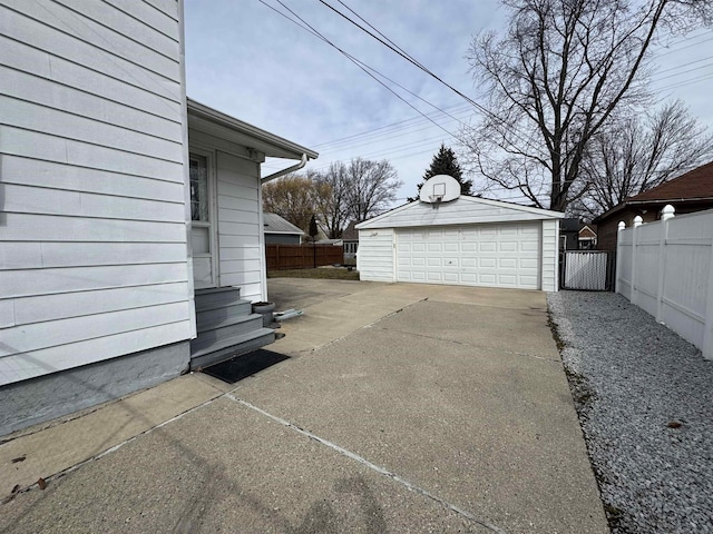 exterior space featuring fence