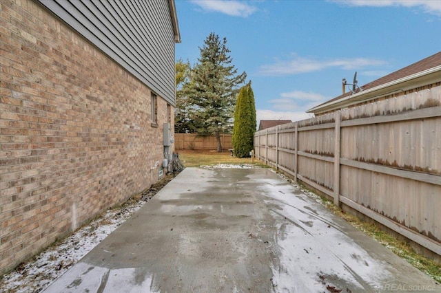 view of patio / terrace with a fenced backyard