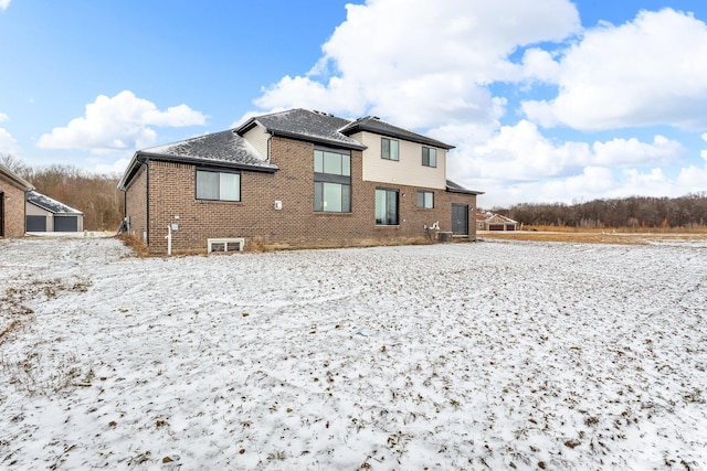 back of property with brick siding