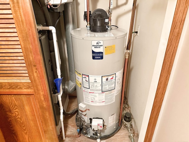 utilities featuring gas water heater