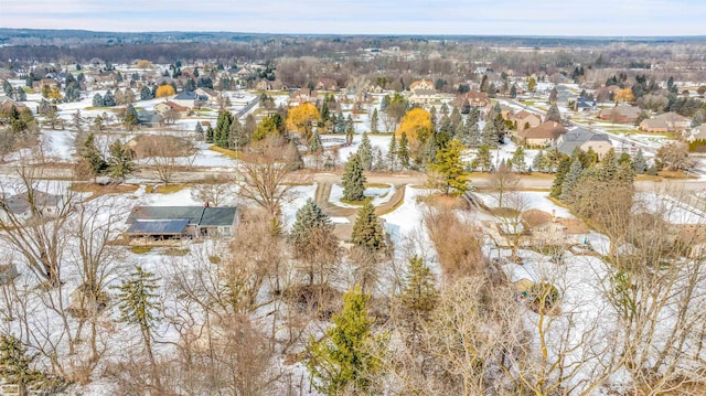 bird's eye view with a residential view